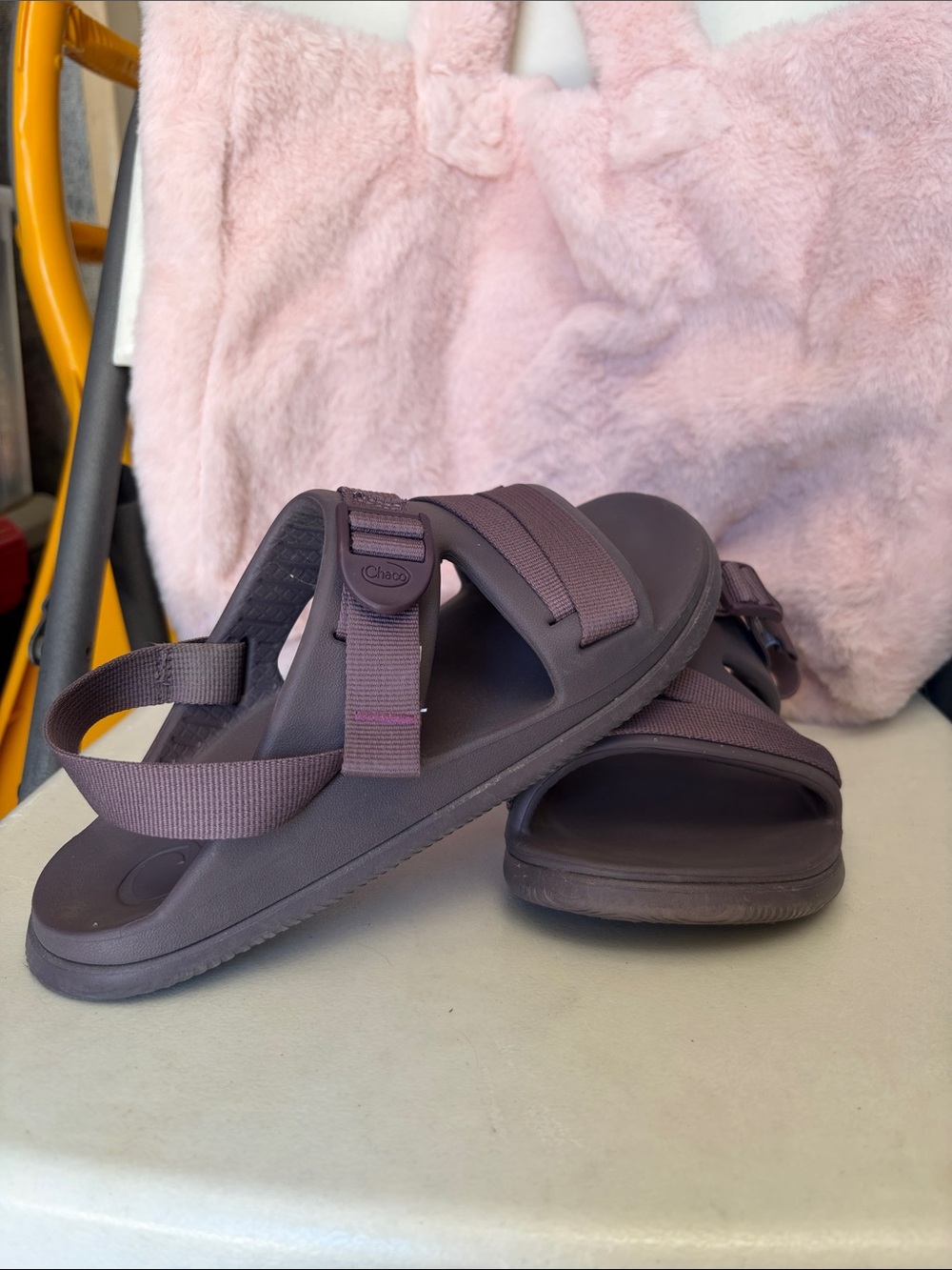 Chaco women's plum-purple adjustable strap sandals